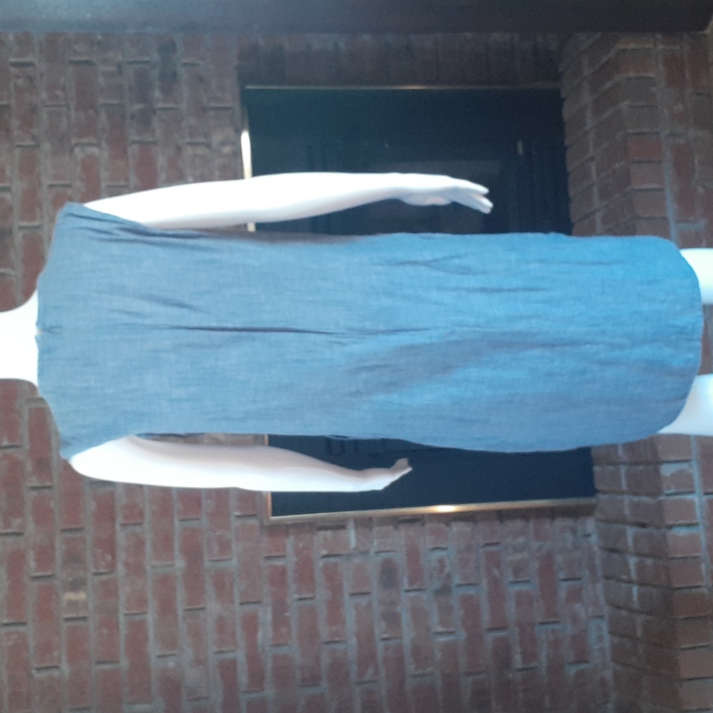 Ariat Blue Denim Dress with Brown Accents - Picture 2 of 8